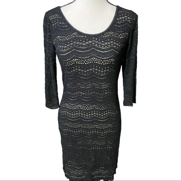 Denim supply Ralph Lauren knit lace open back size Small. Black - Picture 2 of 10